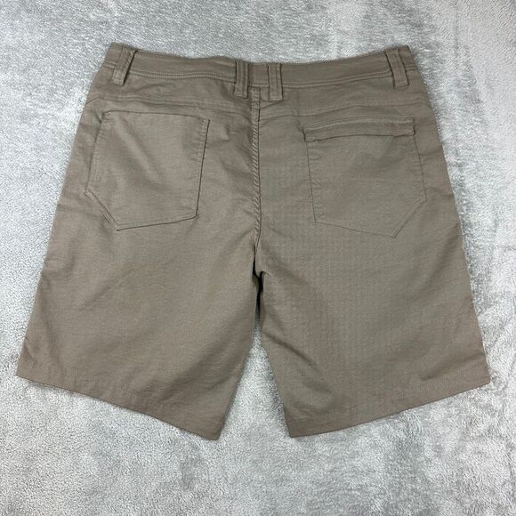 Toad & Co Size 38 Mens Brown Rover 10" Flat Front Chino Shorts - Picture 3 of 8